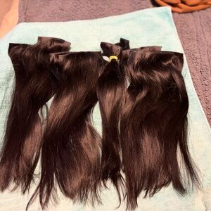 Luxurious Natural Black Remy Hair Extensions 16”